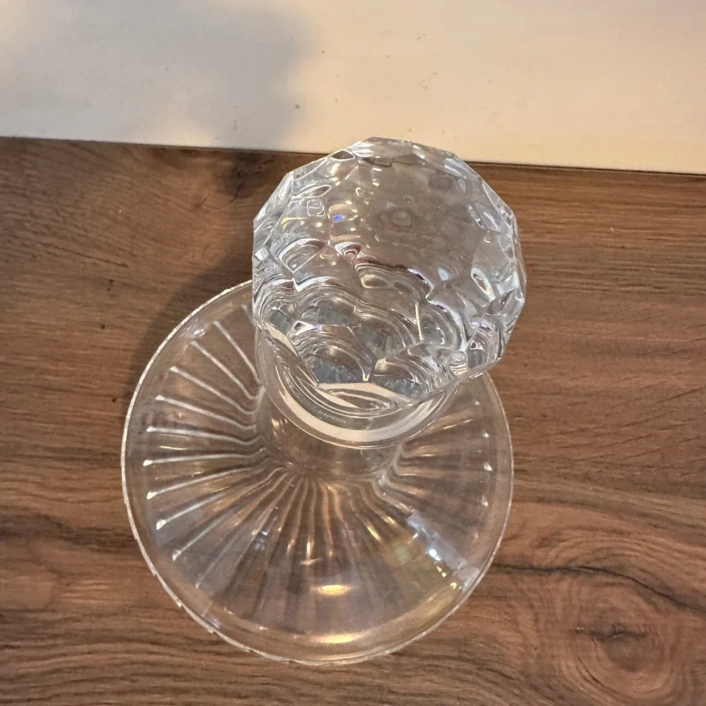 Atlantis Full Lead Crystal Ship's Decanter Portugal Vintage Ball Stopper Barware